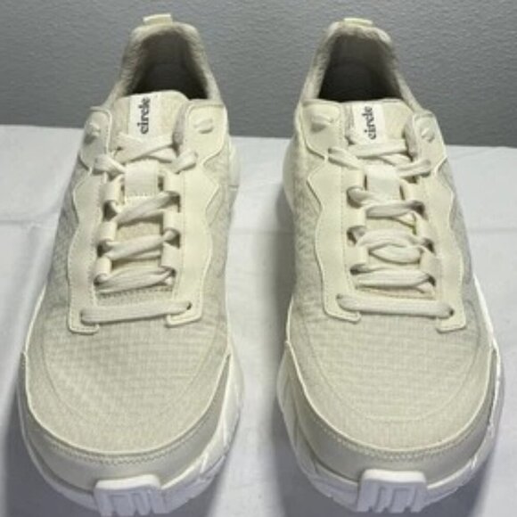 NEW CIRCLE Low Top White Super Natural Lace Up Running Womens Size 7 Sneaker - Picture 2 of 5